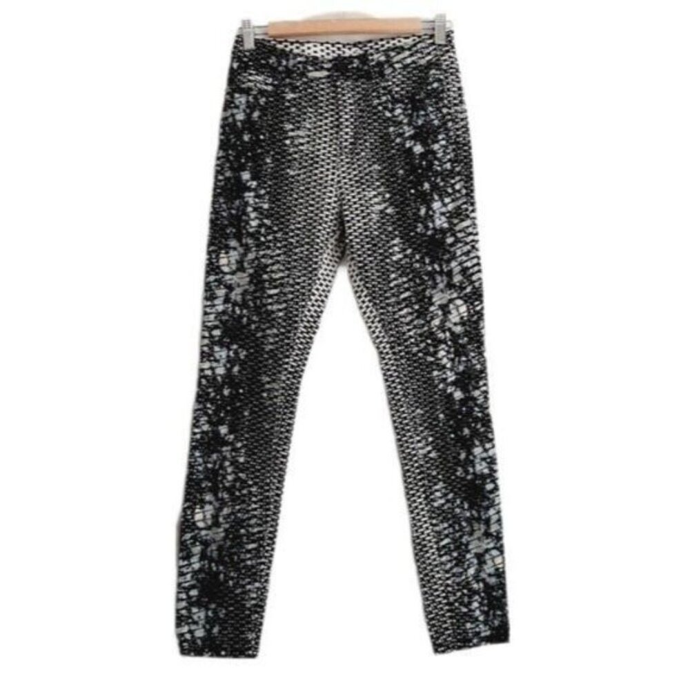 BDG Black and White High-Rise Printed Skinny Jeans